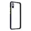 Xiaomi Redmi 9a Kılıf Miami Şeffaf Silikon - Lacivert