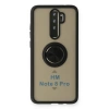 Xiaomi Redmi Note 8 Pro Kılıf Montreal Yüzüklü Silikon Kapak - Siyah