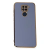 Xiaomi Redmi Note 9 Kılıf Volet Silikon - Mavi