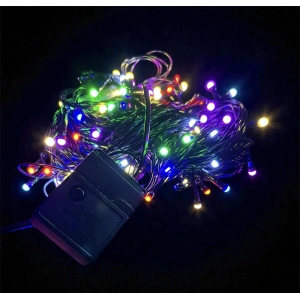 10m 100 Led Damla Uçlu Rgb Işık Siyah Kablo Mz-17-2