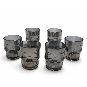 6lı Kurukafa Cam Shot Bardağı Alk5115