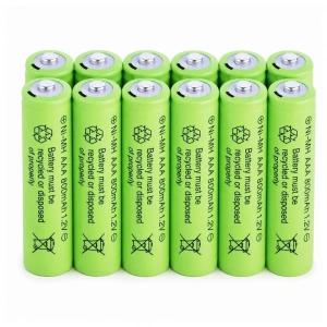 800 Mah 1.2v Aaa Ni-cd Şarj Edilebilir Pil 12 Adet