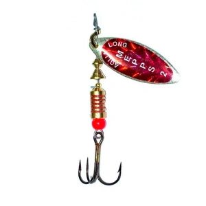 Alabalık Turna Döner Olta Kaşık - Mepps - Aglia Long Redbo Gümüş-Kırmızı No:1