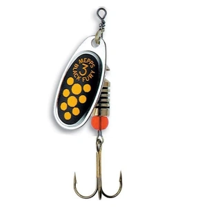 Alabalık Turna Döner Olta Kaşık - Mepps - Black Fury - Gümüş-Sarı No:2