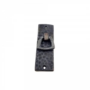 Antika Tarz Dekoratif Pirinç Dik Dövme Mobilya Kulbu - 90x31 Mm, Oksit