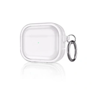 Apple Airpods Pro 2 (2.nesil) Shiny Şeffaf Kılıf - Beyaz