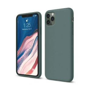 Apple İphone 11 Pro Kılıf First Silikon - Koyu Yeşil