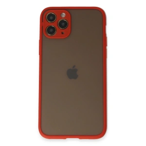 Apple İphone 11 Pro Kılıf Montreal Silikon Kapak - Kırmızı