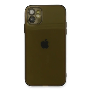 Apple İphone 12 Kılıf Fly Lens Silikon - Siyah
