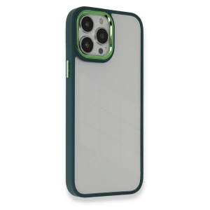 Apple İphone 14 Pro Max Kılıf Dora Kapak - Haki Yeşil