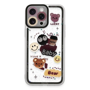 Apple İphone 14 Pro Max Kılıf Sweet Desenli Silikon Kapak - Sarı