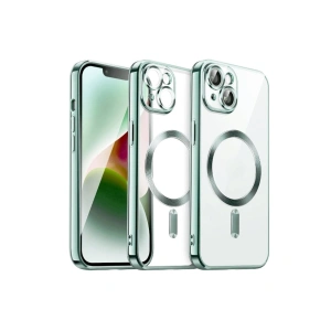 Apple İphone 15 Kılıf Kross Magneticsafe Kapak - Koyu Yeşil