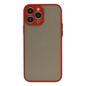 Apple İphone 15 Pro Kılıf Montreal Silikon Kapak - Kırmızı