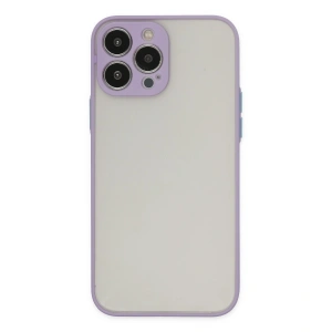 Apple İphone 15 Pro Kılıf Montreal Silikon Kapak - Mor