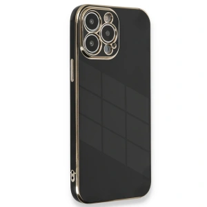 Apple İphone 15 Pro Kılıf Volet Silikon - Siyah
