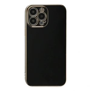 Apple İphone 15 Pro Max Kılıf Volet Silikon - Siyah