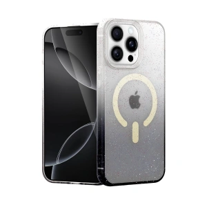 Apple İphone 15 Pro Max Pummel Shiny Magsafe Kapak - Siyah
