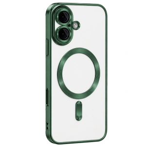 Apple İphone 16 Kılıf Kross Magneticsafe Kapak - Koyu Yeşil