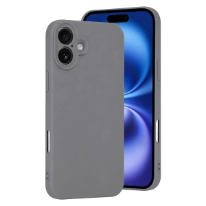 Apple İphone 16 Plus Kılıf First Silikon - Gri