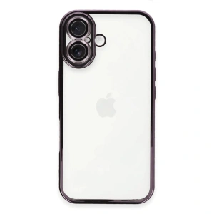 Apple İphone 16 Plus Kılıf Razer Lensli Silikon - Mor