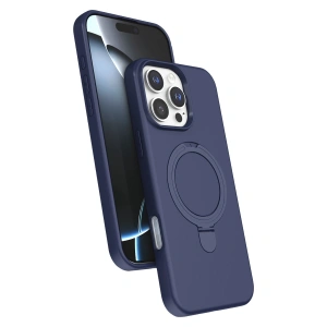 Apple İphone 16 Pro Max Regal Magsafe Standlı Kapak - Lacivert