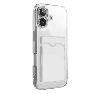 Apple İphone 17 Kart Şeffaf Silikon - Şeffaf