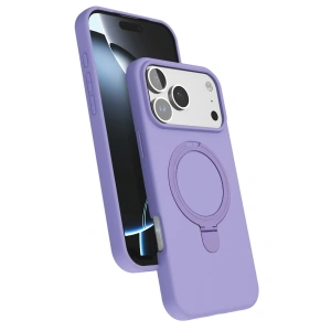 Apple İphone 17 Pro Max Regal Magsafe Standlı Kapak - Lila