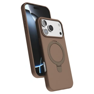 Apple İphone 17 Pro Regal Magsafe Standlı Kapak - Çöl Titanyum