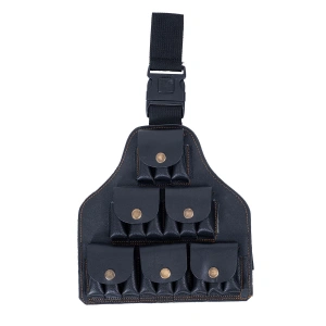 Deri Bacak Fişekliği - Savage - Siyah - 18li