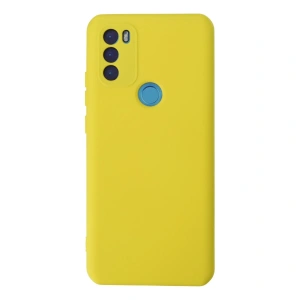 General Mobile Gm 21 Plus Kılıf Nano İçi Kadife Silikon - Sarı
