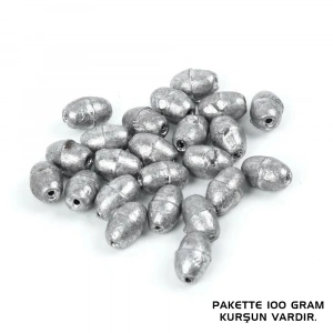 Gezer Olta Kurşunu - Kıstırma (Zeytin) Kurşun -  4 Gram - 100 Gr Paket