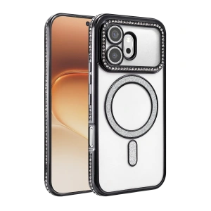 Huawei Honor 600 Joke Simli Magneticsafe Kılıf - Siyah