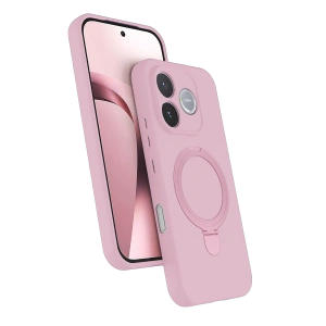 Huawei Honor 600 Lite Regal Magsafe Standlı Kapak - Açık Pembe