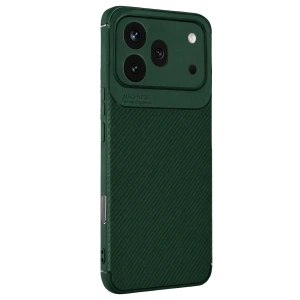 Huawei Honor 600 Pro Auto Focus Karbon Kapak - Koyu Yeşil