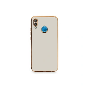 Huawei P20 Lite Kılıf Volet Silikon - Beyaz