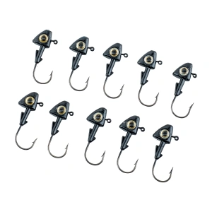 Jighead - Zoka - Kurşunlu Olta İğnesi - (XH-A 07) - Siyah - 10 Gr - 10 Adet
