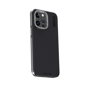 Joko Apple İphone 15 Pro Max Kılıf Aramid 600d Kevlar Karbon Fiber Magsafe Kapak - Gri