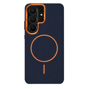 Joko Samsung Galaxy S25 Ultra Luno Deri Magsafe Kapak - Mavi