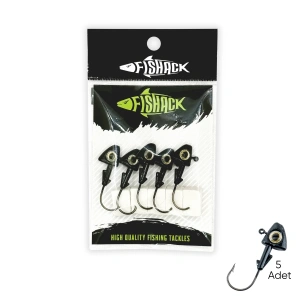 Kurşunlu Jighead Zoka - 6g - Fishack - Siyah (XHA07) - 5 Adet