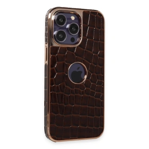 Newface Apple İphone 14 Pro Max Kılıf Snake Kapak - Bordo