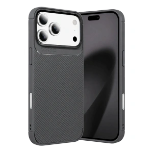 Newface Apple İphone 18 Pro Max Auto Focus Karbon Kapak - Gri
