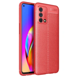 Newface Oppo A74 4g Kılıf Auto Focus Kapak - Kırmızı