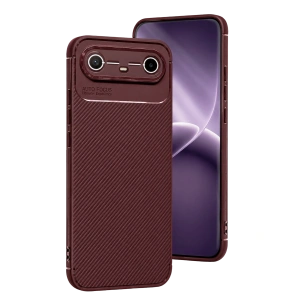Newface Tecno Spark Slim 5g Auto Focus Karbon Kapak - Bordo