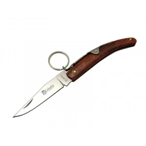 Okapi Gc2079c Kahverengi Kamp Çakı 16,5cm - Manuel, Kemerlikli, Ahşap Sap