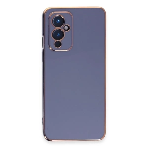 One Plus 9 Kılıf Volet Silikon - Mavi