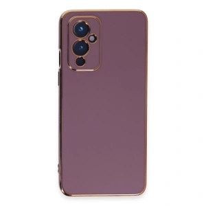 One Plus 9 Kılıf Volet Silikon - Mor