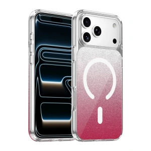 Onegif Apple İphone 17 Pro Sora Simli Magsafe Kapak - Kırmızı