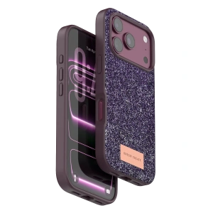 Onegif Apple İphone 18 Pro Bright Simli Kapak - Bordo