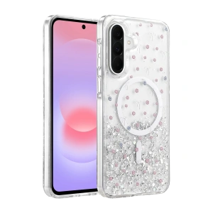 Onegif Samsung Galaxy A56 Misk Simli Magsafe Kapak - Desen 1