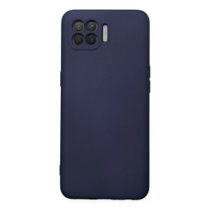 Oppo Reno 4 Lite Kılıf Nano İçi Kadife Silikon - Lacivert